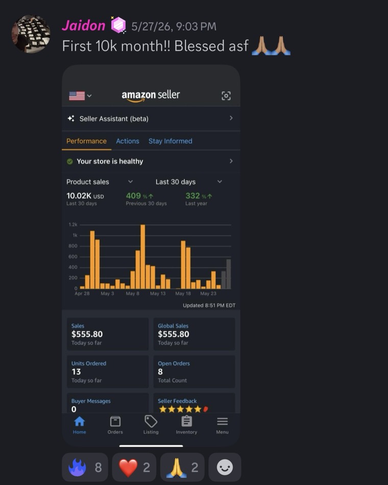 Jaidon first 10k month