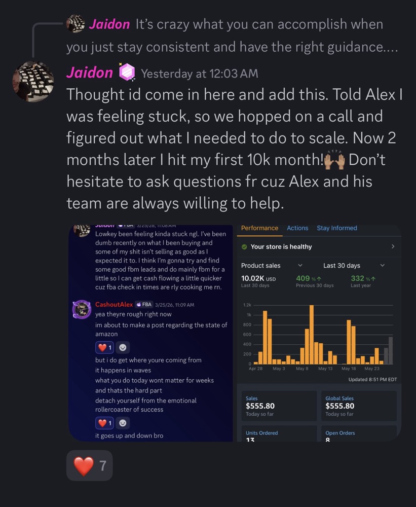 Jaidon first 10k month