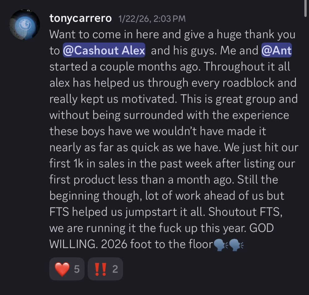 tony first 1k week